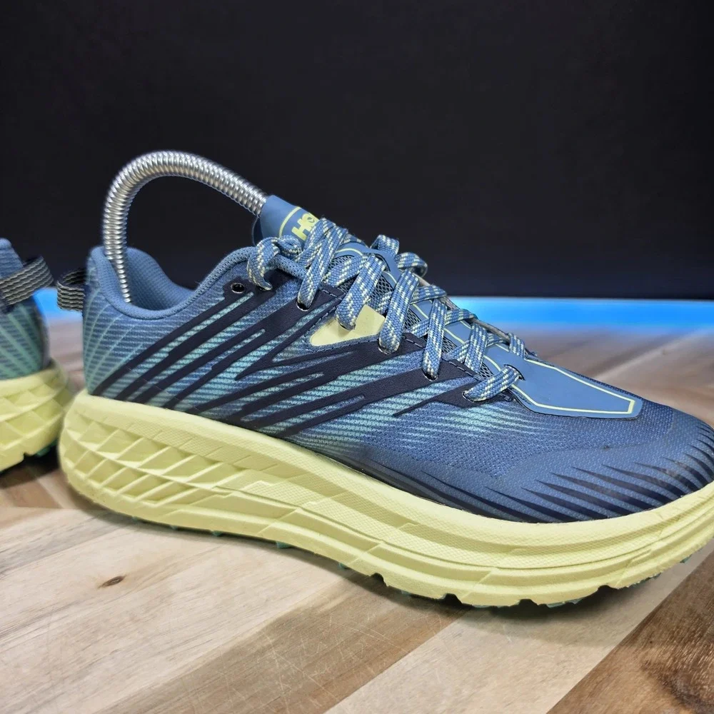 Hoka One One Speedgoat 4 Shoes Women's Size 6.5 Blue Trail Running Sneakers